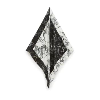 AllSaints Burubru Split Square Scarf - Black