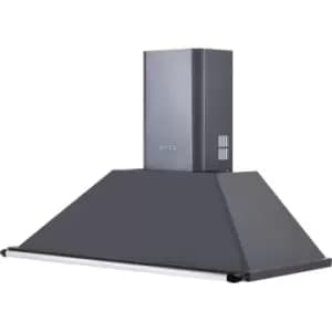Smeg Victoria KT90GRE Chimney Cooker Hood - Grey