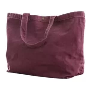 Bags By Jassz Large Canvas Shopper (One Size) (Wine)