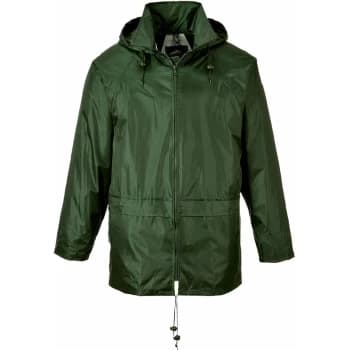 Portwest - S440 Olive Sz 3XL Classic Rain Jacket Coat Waterproof Hooded Zipped