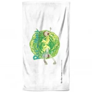 Rick and Morty Portal Bath Towel