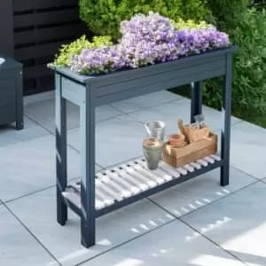 Florenity Galaxy High Planter with Zinc Tray - Grey