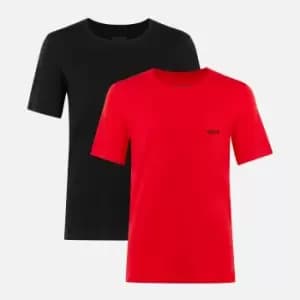 HUGO Bodywear Mens 3 Pack RN T-Shirts - Black - XL