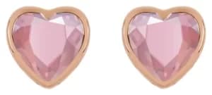 Radley 18ct Rose Gold Plated Silver Glass Stud Earrings