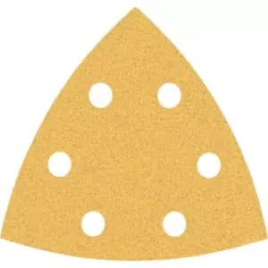 Bosch Expert C470 Punched Quick Fit Delta Sanding Sheets for Paint and Wood 93mm x 93mm 80g Pack of 50