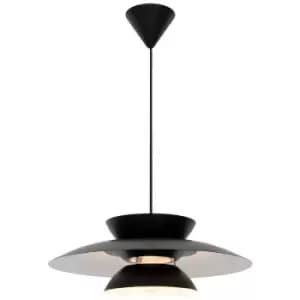 Nordlux Carmen Dome Pendant Ceiling Light Black E27