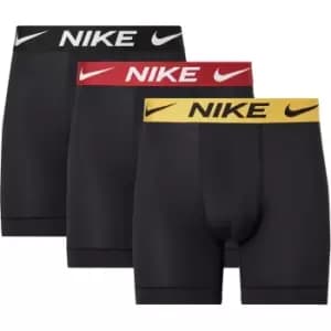 Nike 3 Pack Boxer Briefs Mens - Black