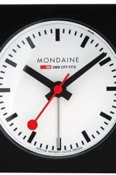Mondaine Swiss Railways Cube Alarm Clock A996.ALIG.20SBB