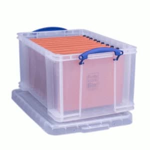 Really Useful Clear Plastic Storage Box - 48L