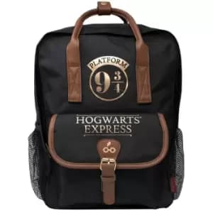 Harry Potter Platform 9 3/4 Backpack (one Size, Black/Brown)