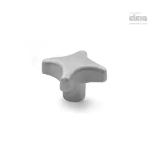 ELESA Star knob-DIN 6335-NI-32-M6-E