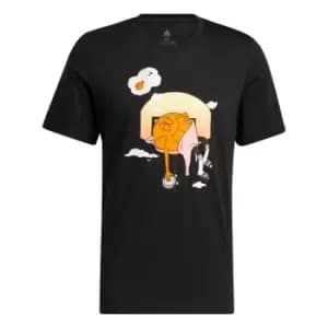 Adidas Performance Slept On T-Shirt, Black, Male, T-Shirts, HL0083