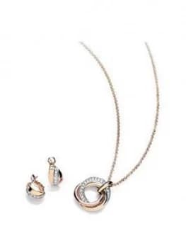 Buckley London Buckley London Russian Sparkle Pendant And Earrings Jewellery Set Free Gift Bag