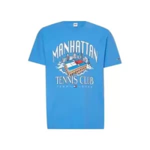 Tommy Jeans Tjm Tj Tennis Club Tee - Blue
