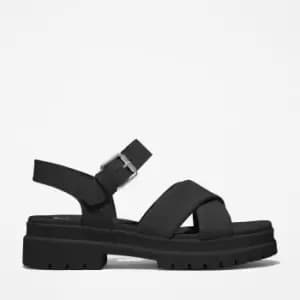 Timberland London Vibe Ankle-strap Sandal For Her In Black Black, Size 3.5