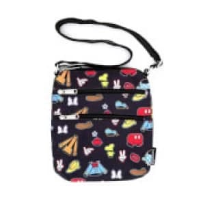 Loungefly Disney Sensational 6 Aop Outfits Nylon Passport Bag