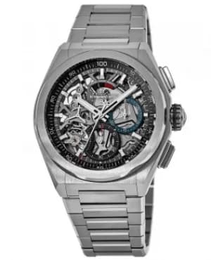 Zenith Defy El Primero 21 Skeleton Chronograph Dial Titanium Mens Watch 95.9000.9004/78.M9000 95.9000.9004/78.M9000
