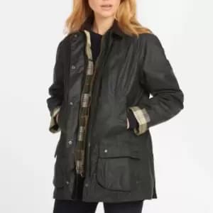 Barbour Womens Beadnell Wax Jacket - Sage - UK 20