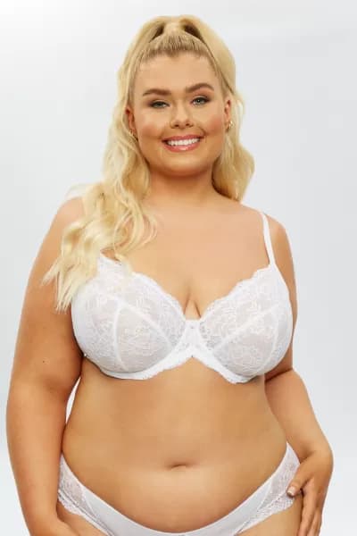 Ann Summers Sexy Lace Planet Fuller Bust DD+ Non Pad White White