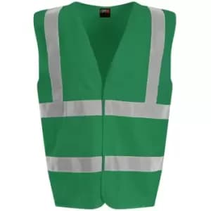PRO RTX Unisex Adult Sleeveless Hi-Vis Vest (XXL) (Kelly Green) - Kelly Green