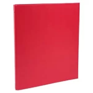 Exacompta Ring Binder 51155SE Polypropylene A4 15mm 4 ring Red Pack of 20