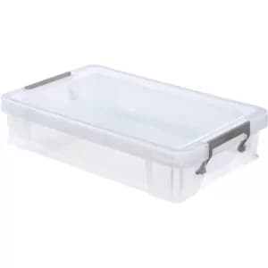 Allstore 5.5LTR 400X255X80MM Storage Box with Lid
