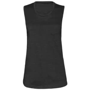 Bella + Canvas Womens/Ladies Jersey Tank Top (L) (Dark Heather Grey)
