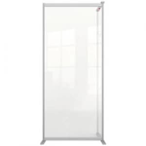 Nobo Premium Plus Modular Protection Room Divider Screen Extension Plexiglass Acrylic Transparent 1800 x 800 x 600 mm