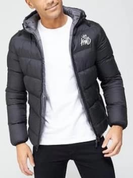 Kings Will Dream Strett Reversible Padded Jacket - Black/Grey