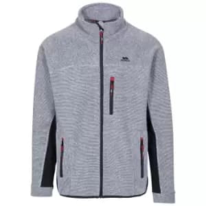 Trespass Mens Jynx Full Zip Fleece Jacket (L) (Platinum Stripe)