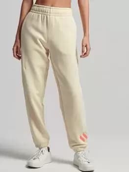 Superdry Code Applique Joggers -beige, Beige, Size 16, Women