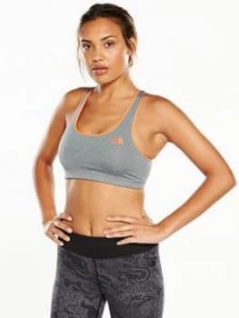 The North Face Mountain Athletics Versitas Fearless Bra GreyOrange Size S Women