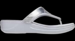 Crocs Monterey Metallic Flips Women Silver 5