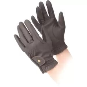Aubrion Ladies Pu Riding Glvoes - Black