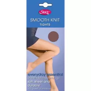 Silky Womens/Ladies Smooth Knit Tights (1 Pairs) (Medium (36a-42a)) (Chiffon)