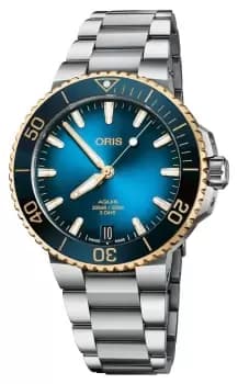 ORIS 01 400 7769 6355-07 8 22 09PEB Aquis Date Calibre 400 Watch