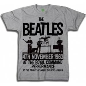The Beatles Prince of Wales Theatre Boys Grey TS: Large