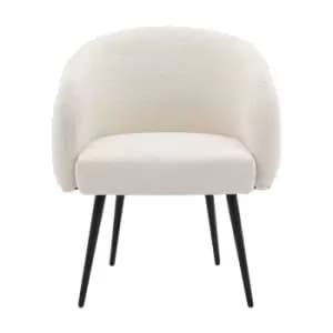 Gallery Interiors Chrion Tub Chair in Off White