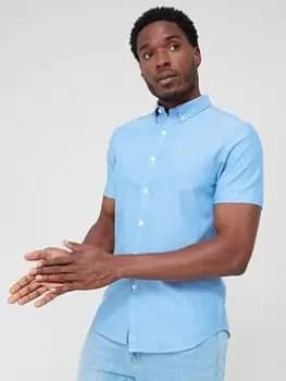 Farah Brewer Shirt, Blue, Size 2XL, Men