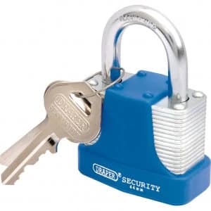 Draper Laminated Steel Padlock 44mm Standard
