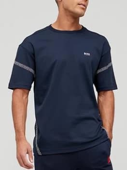 Hugo Boss Athleisure Pixel 2 Logo T-Shirt Navy Size L Men