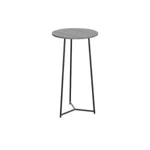 Jemini Trinity High Table 600x600x1110mm Grey OakBlack KF823520