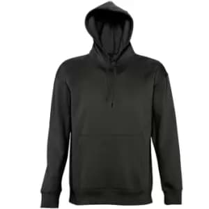 SOLS Slam Unisex Hooded Sweatshirt / Hoodie (L) (Black)