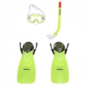 Gul Mask Snorkel and Fin Set Childrens - Yellow