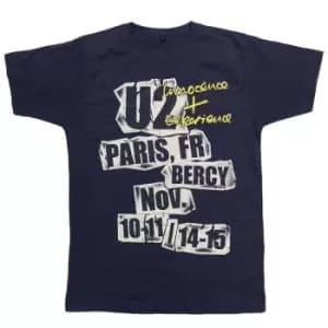U2 - I+E Paris Event 2015 Unisex XX-Large T-Shirt - Blue