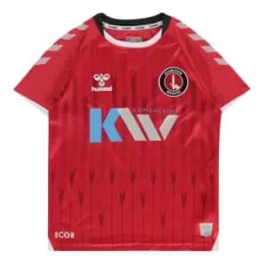 Hummel Charlton Athletic Home Shirt 2021 2022 Juniors - Red