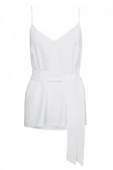 French Connection Dalma Crepe Light Strappy Cami White