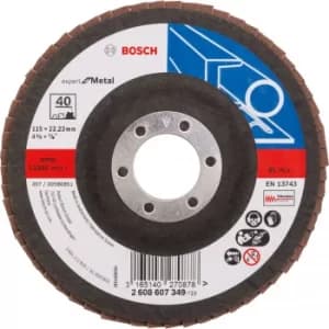 Bosch X551 Expert for Metal Flap Disc 115mm 40g Pack of 1
