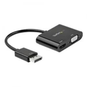 StarTech.com DisplayPort to HDMI VGA Adapter - 4K 60Hz - Multiport Video