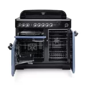Rangemaster CDL90ECCB/C CLASSIC DELUXE 90cm Ceramic Cooker, Charcoal Black